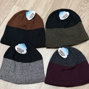 Stylish Two-Tone Winter Beanies